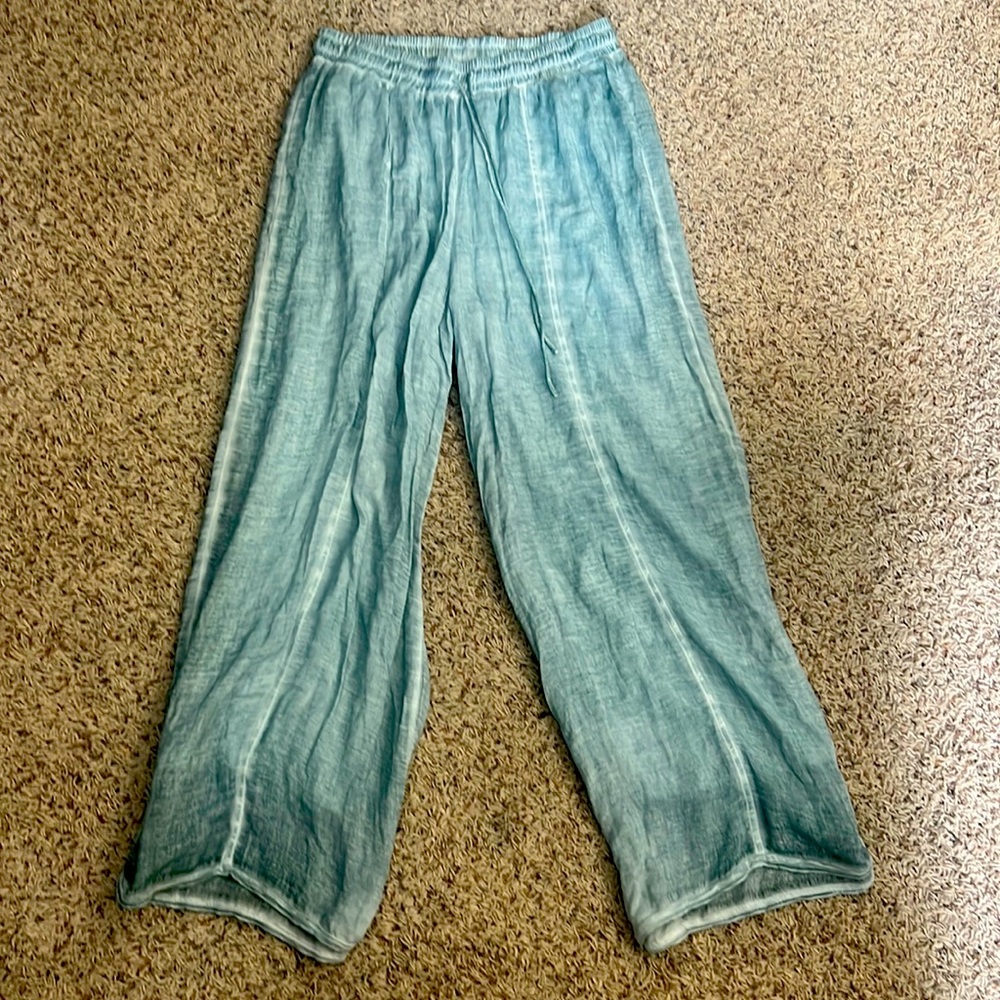 Flowy blue pants. To dress up or down! Brand new with tags still on!